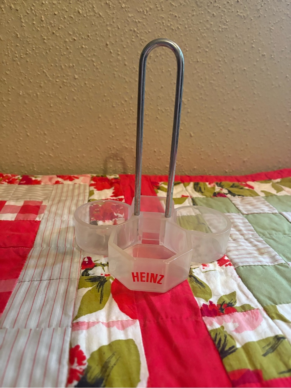 Heinz Plastic Condiment Caddy - Clear with Red Logo